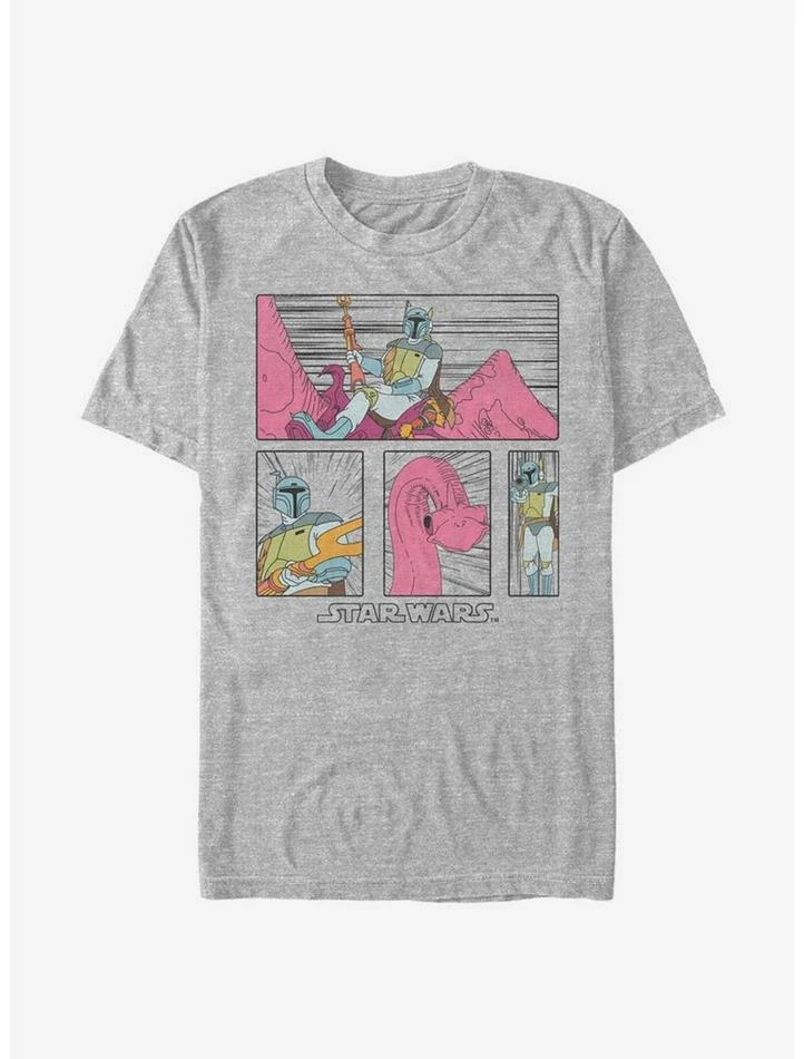 Brand new 🔔 Star Wars Boba Mythosaur Panel T-Shirt ❤️ 3 Brand new 🔔 Star Wars Boba Mythosaur Panel T-Shirt ❤️
