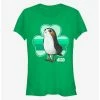 Discount 🌟 Star Wars Porg Clover 👧 Girls T-Shirt 😉 -Star Wars Clothing Sales 13345700 hi
