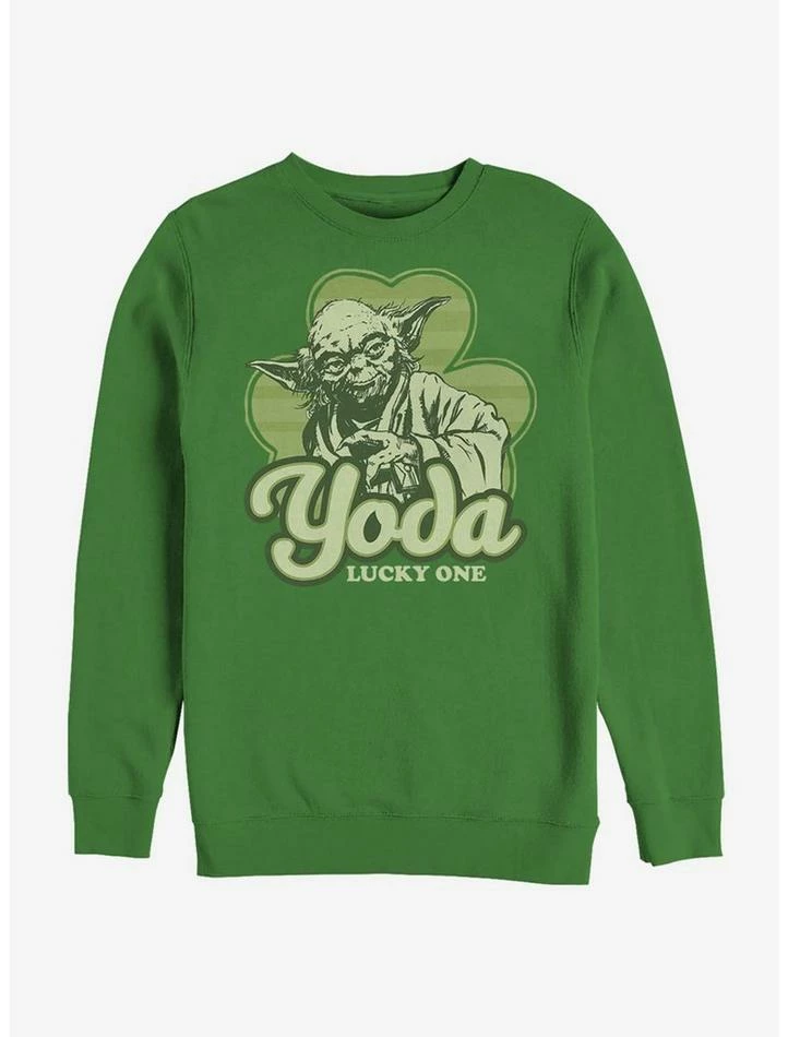 Cheap 👍 Star Wars Yoda Lucky Retro Sweatshirt 🛒 3 Cheap 👍 Star Wars Yoda Lucky Retro Sweatshirt 🛒