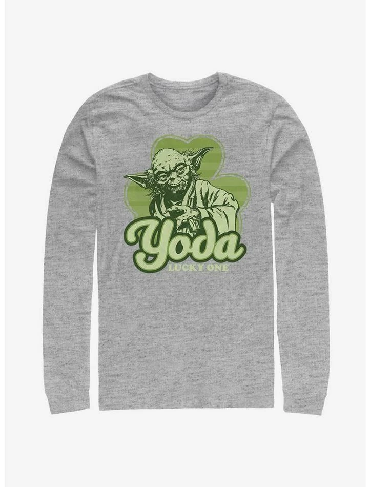 Cheap ✔️ Star Wars Yoda Lucky Retro Long-Sleeve T-Shirt ⭐ 3 Cheap ✔️ Star Wars Yoda Lucky Retro Long-Sleeve T-Shirt ⭐