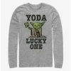 Buy ❤️ Star Wars Yoda So Lucky Long-Sleeve T-Shirt 🎁 -Star Wars Clothing Sales 13348701 hi