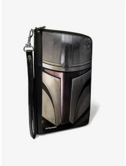 Best Sale ✨ Star Wars The Mandalorian Helmet 👩 Women's PU Zip Around Wallet ✔️