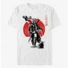 Flash Sale 👏 Star Wars The Mandalorian Mandolorian Mando And The Child Rising Sun T-Shirt 🤩 -Star Wars Clothing Sales 13436458 hi