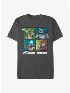 Buy 🎉 Star Wars The Clone Wars Panel Four T-Shirt ✔️ -Star Wars Clothing Sales 13436733 hi