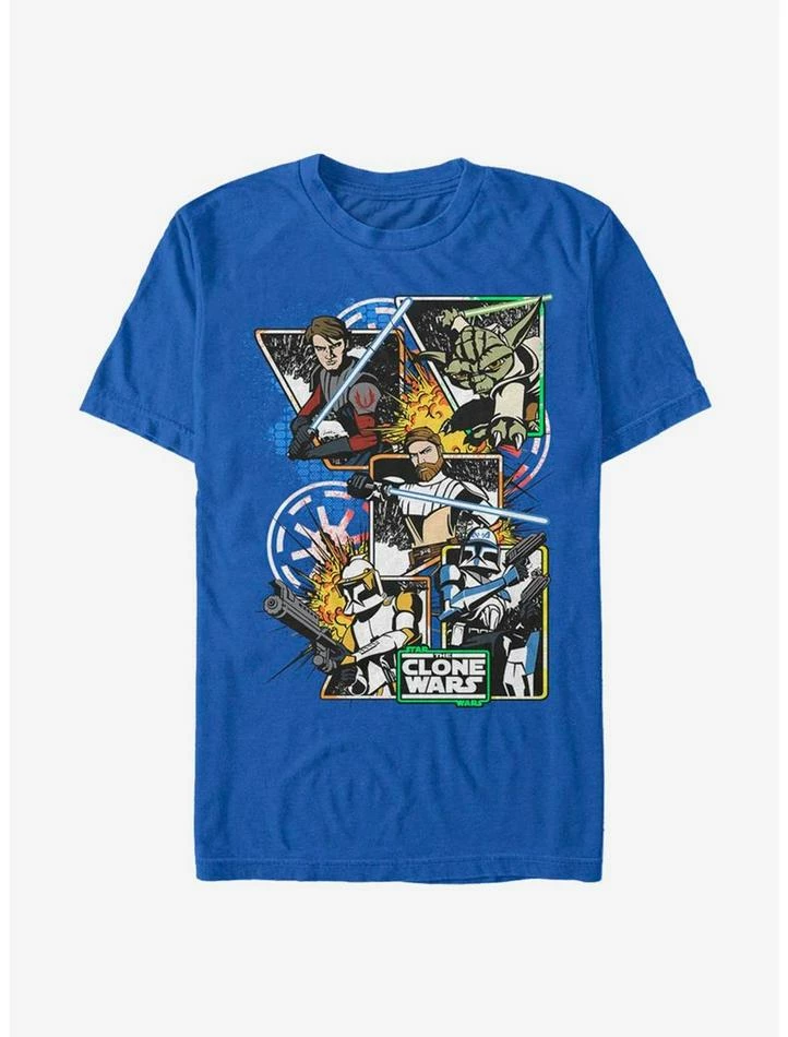 Best Sale 👍 Star Wars The Clone Wars T-Shirt Flush T-Shirt 🤩 3 Best Sale 👍 Star Wars The Clone Wars T-Shirt Flush T-Shirt 🤩
