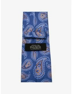 New 🧨 Star Wars BB-8 Blue Paisley Tie 😀 -Star Wars Clothing Sales 13472278 av2