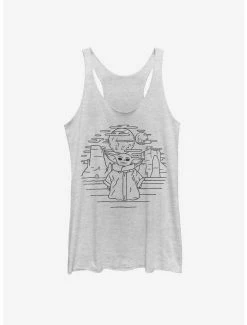 Best deal ⭐ Star Wars The Mandalorian The Child Doodle 👧 Girls Tank 😉