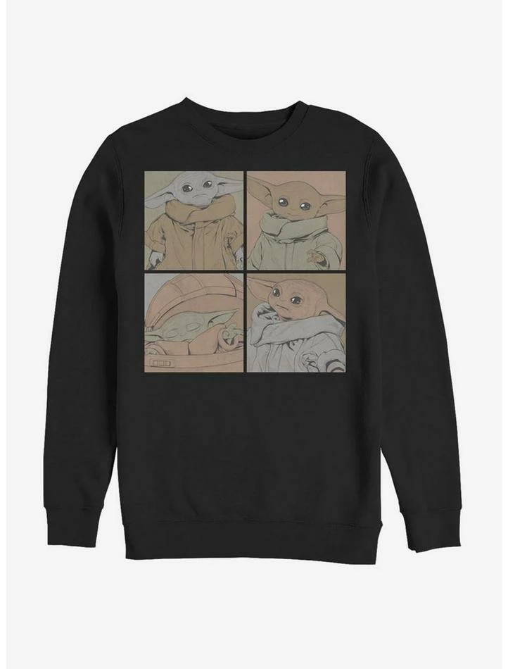 Promo ๐ฅ Star Wars The Mandalorian The Child 4 Box Crew Sweatshirt ๐ 3 Promo ๐ฅ Star Wars The Mandalorian The Child 4 Box Crew Sweatshirt ๐