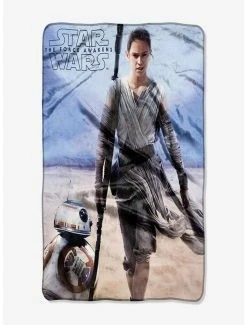 Discount 🎉 Star Wars Episode 7 The Force Awakens Rey Silk Touch Throw 🛒