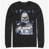Flash Sale 🤩 Star Wars The Clone Wars Rex Text Long-Sleeve T-Shirt 💯 -Star Wars Clothing Sales 13635949 hi