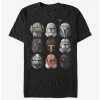 Top 10 👍 Star Wars The Clone Wars Clone Helmets T-Shirt 👏 -Star Wars Clothing Sales 13637707 hi