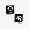 New 😀 Star Wars I Love You I Know Icon Cufflinks 🥰 -Star Wars Clothing Sales 13644402 hi