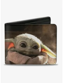 Flash Sale 🌟 Star Wars The Mandalorian The Child Close Up Bi-fold Wallet ⭐