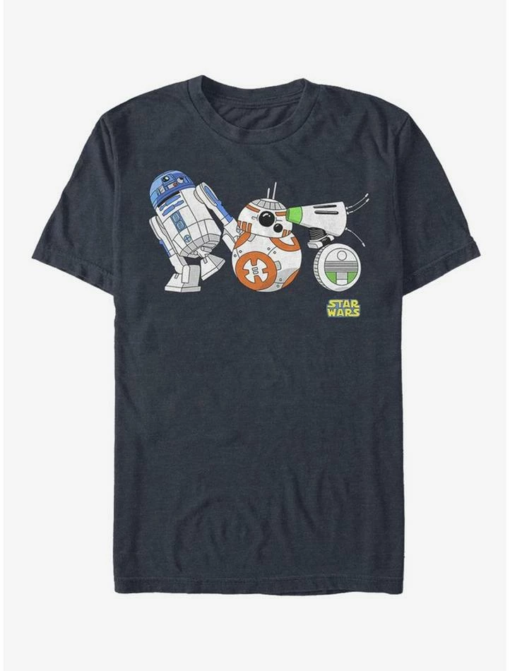 Brand new 💯 Star Wars Episode IX Rise of Skywalker Droid Lineup T-Shirt 🤩 5 Brand new 💯 Star Wars Episode IX Rise of Skywalker Droid Lineup T-Shirt 🤩 - Image 3
