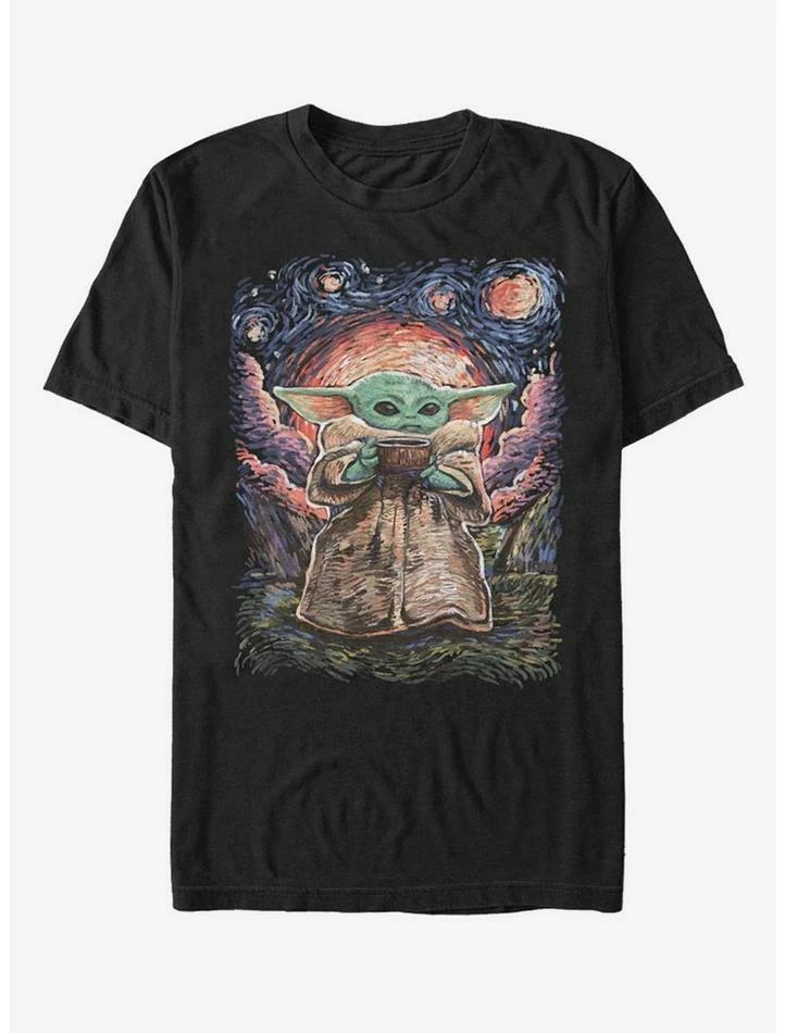 Coupon 🔔 Star Wars The Mandalorian The Child Starry Night T-Shirt ⭐ 4 Coupon 🔔 Star Wars The Mandalorian The Child Starry Night T-Shirt ⭐ - Image 2