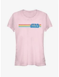 Outlet 🤩 Star Wars Star Wars Logo Multi Stripe Spot 👧 Girls T-Shirt 🧨