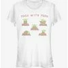 Best Sale ⭐ Star Wars Yoga With Yoda 👧 Girls T-Shirt ⭐ -Star Wars Clothing Sales 14101011 hi