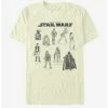 Cheapest 😀 Star Wars Character Chart T-Shirt ⌛ -Star Wars Clothing Sales 14102071 hi