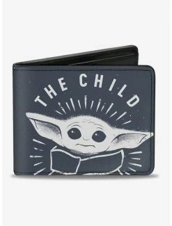 Wholesale ✨ Star Wars The Child Pose the Force Is Strong with this Little One Bifold Wallet ⭐