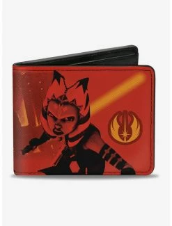 Wholesale 😉 Star Wars The Clone Wars Ahsoka Jedi Knight Action Pose Bifold Wallet 🌟