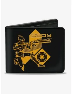 Outlet 🧨 Star Wars The Clone Wars Cody Pose Logo Bifold Wallet 🎁