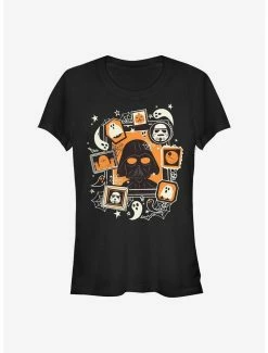 Wholesale 😉 Star Wars Framed Vader 🎃 Halloween 👧 Girls T-Shirt 💯