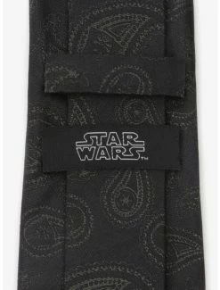 Best Pirce 🤩 Star Wars Darth Vader Paisley Black Silk Tie 😍 -Star Wars Clothing Sales 14453440 av3