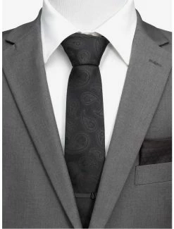 Best Pirce 🤩 Star Wars Darth Vader Paisley Black Silk Tie 😍 -Star Wars Clothing Sales 14453440 av4