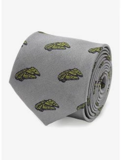 Best deal 😀 Star Wars Millennium Falcon Gray Tie 💯