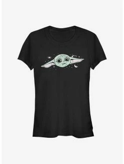 Cheapest 🛒 Star Wars The Mandalorian The Child Cute Big Face 👧 Girls T-Shirt ⌛ -Star Wars Clothing Sales 14482382 hi 1