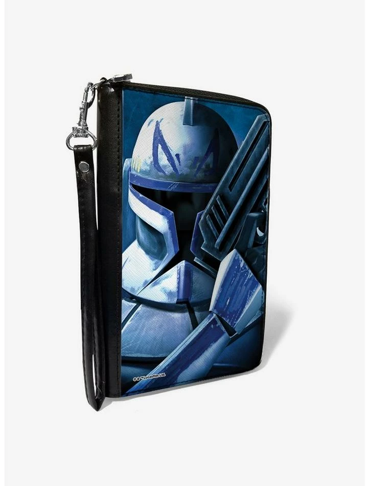 Cheapest ⌛ Star Wars the Clone Wars Clone Captain Rex Zip Around Wallet ❤️ 3 Cheapest ⌛ Star Wars the Clone Wars Clone Captain Rex Zip Around Wallet ❤️