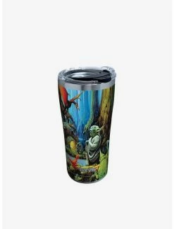 Best Pirce 🔥 Star Wars Empire 40th Yoda 20oz Stainless Steel Tumbler With Lid 🥰