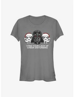 Cheap 🔥 Star Wars Lack Of Cheer Is Disturbing 👧 Girls T-Shirt ⌛ -Star Wars Clothing Sales 14628124 hi