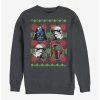 Best Pirce 🤩 Star Wars Holiday Faces Crew Sweatshirt 👍 -Star Wars Clothing Sales 14628697 hi