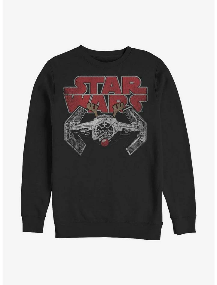 Flash Sale 😉 Star Wars Rudolf Tie Fighter Crew Sweatshirt 🛒 3 Flash Sale 😉 Star Wars Rudolf Tie Fighter Crew Sweatshirt 🛒