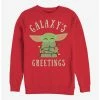 Flash Sale 👍 Star Wars The Mandalorian The Child 🎄 Christmas Lights Crew Sweatshirt ⌛ -Star Wars Clothing Sales 14629380 hi