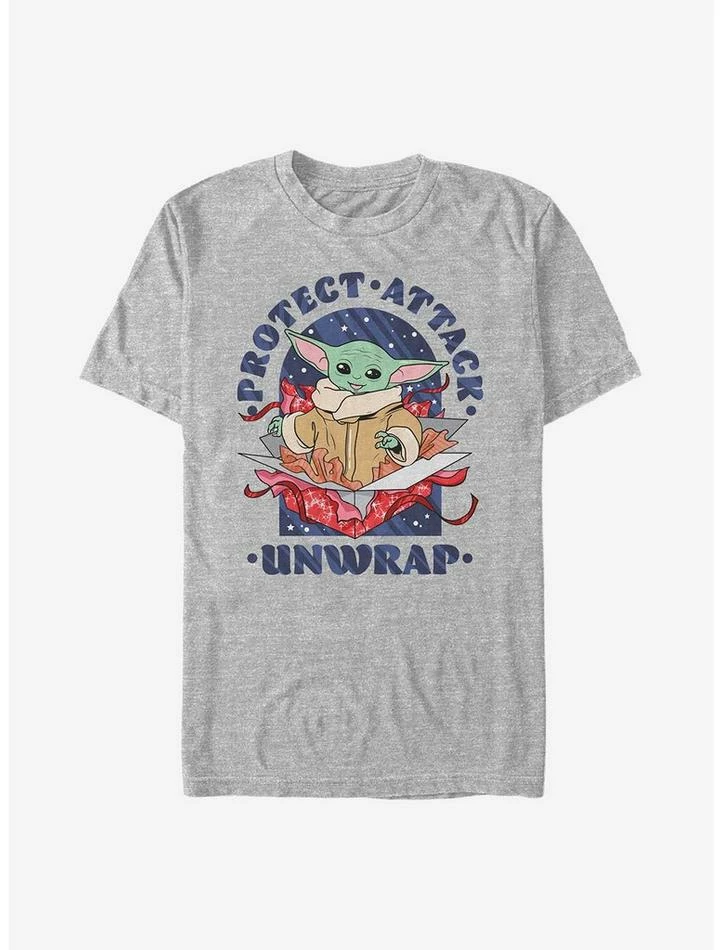 Outlet ✨ Star Wars The Mandalorian The Child Protect Attack Unwrap T-Shirt ✔️ 3 Outlet ✨ Star Wars The Mandalorian The Child Protect Attack Unwrap T-Shirt ✔️