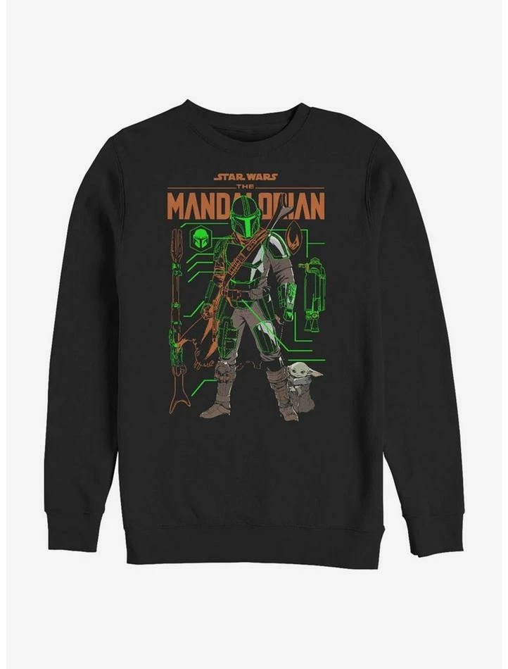 Discount 🌟 Star Wars The Mandalorian Schemed Up Crew Sweatshirt ⭐ 3 Discount 🌟 Star Wars The Mandalorian Schemed Up Crew Sweatshirt ⭐