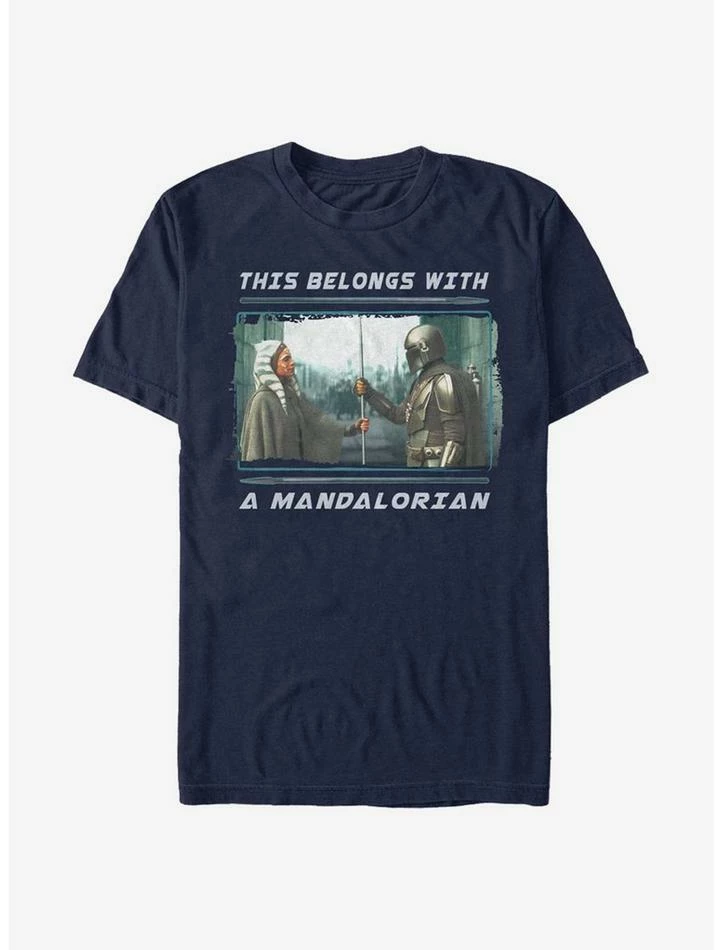 Coupon ✔️ Star Wars The Mandalorian Belongs With A Mandalorian T-Shirt 💯 3 Coupon ✔️ Star Wars The Mandalorian Belongs With A Mandalorian T-Shirt 💯