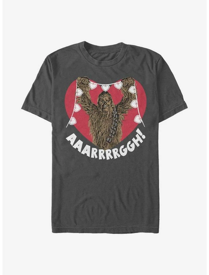 Cheap 💯 Star Wars Chewie Valentine HeartsT-Shirt 👏 5 Cheap 💯 Star Wars Chewie Valentine HeartsT-Shirt 👏 - Image 3