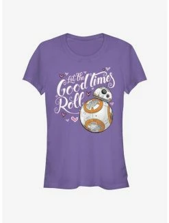Cheap 🥰 Star Wars Episode VII The Force Awakens BB-8 Good Times Heart 👧 Girls T-Shirt 💯 -Star Wars Clothing Sales 15141146 hi