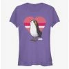 Flash Sale 😀 Star Wars Episode VIII The Last Jedi Porg Love 👧 Girls T-Shirt ⭐ -Star Wars Clothing Sales 15141269 hi