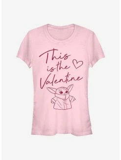 Best Pirce ⌛ Star Wars The Mandalorian This Valentine The Child 👧 Girls T-Shirt 🔔