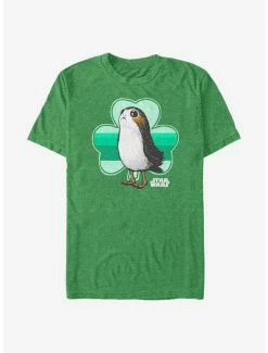 Best Pirce 🌟 Star Wars Eipisode VIII The Last Jedi Porg Clover T-Shirt 🧨
