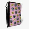 Cheapest ❤️ Star Wars The Mandalorian The Child Toss Print Pink Zip Around Wallet 🔔