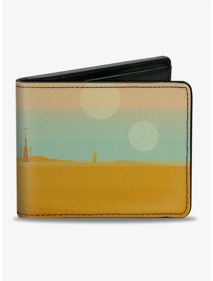 Buy ✨ Star Wars The Mandalorian Two Moon Landscape Bifold Wallet 🤩 3 Buy ✨ Star Wars The Mandalorian Two Moon Landscape Bifold Wallet 🤩
