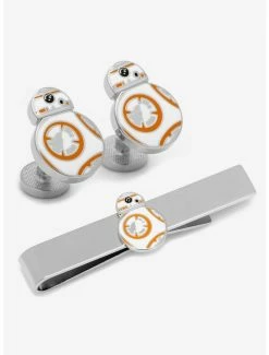 Budget 💯 Star Wars BB-8 Cufflinks and Tie Bar Set 🔥