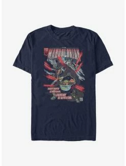 Discount 🎁 Extra Soft Star Wars The Mandalorian Comic Mando T-Shirt ⭐ -Star Wars Clothing Sales 15319003 hi 1