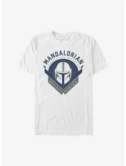 Buy 🎉 Extra Soft Star Wars The Mandalorian Crest T-Shirt 👏 -Star Wars Clothing Sales 15319468 hi