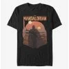 Best deal 💯 Extra Soft Star Wars The Mandalorian Sunset Walk T-Shirt 🎁 -Star Wars Clothing Sales 15319495 hi